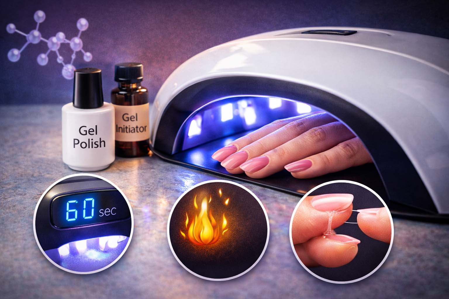 خشک شدن ژل ناخن